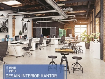 Desain Interior Kantor Konsep Industrial